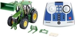 SIKU Control 6795 John Deere 7310R Mit Frontlader 1:32, Mit Bluetooth-Fernsteuermodul Und App-Steuerung