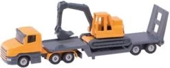 SIKU 1611 Tieflader Mit Bagger