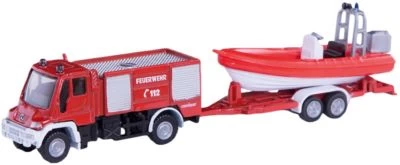 SIKU Super 1636 Unimog Feuerwehr Mit Boot 1:87 3 SIKU Super 1636 Unimog Feuerwehr Mit Boot 1:87