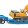Siku Schwertransporter Mit Tiefbettauflieger