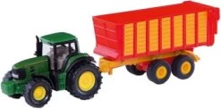 SIKU 1650 John Deere Mit Silagewagen