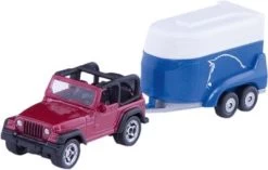 SIKU 1651 Jeep Mit Pferdeanhänger