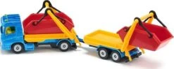 SIKU 1695 LKW Mit Absetzmulde Und Anhänger