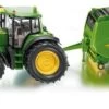 SIKU 1665 John Deere Traktor Mit Ballenpresse