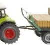 SIKU Farmer 1946 Traktor Mit Quaderballengreifer Und Ballenwagen 1:50 -Siku 3716522 01